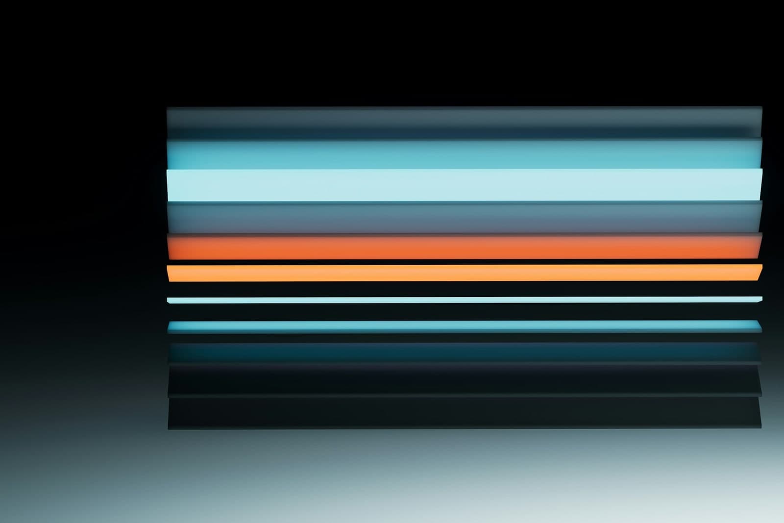 Abstract horizontal colour bands suggesting decision pathways and evidence routes.